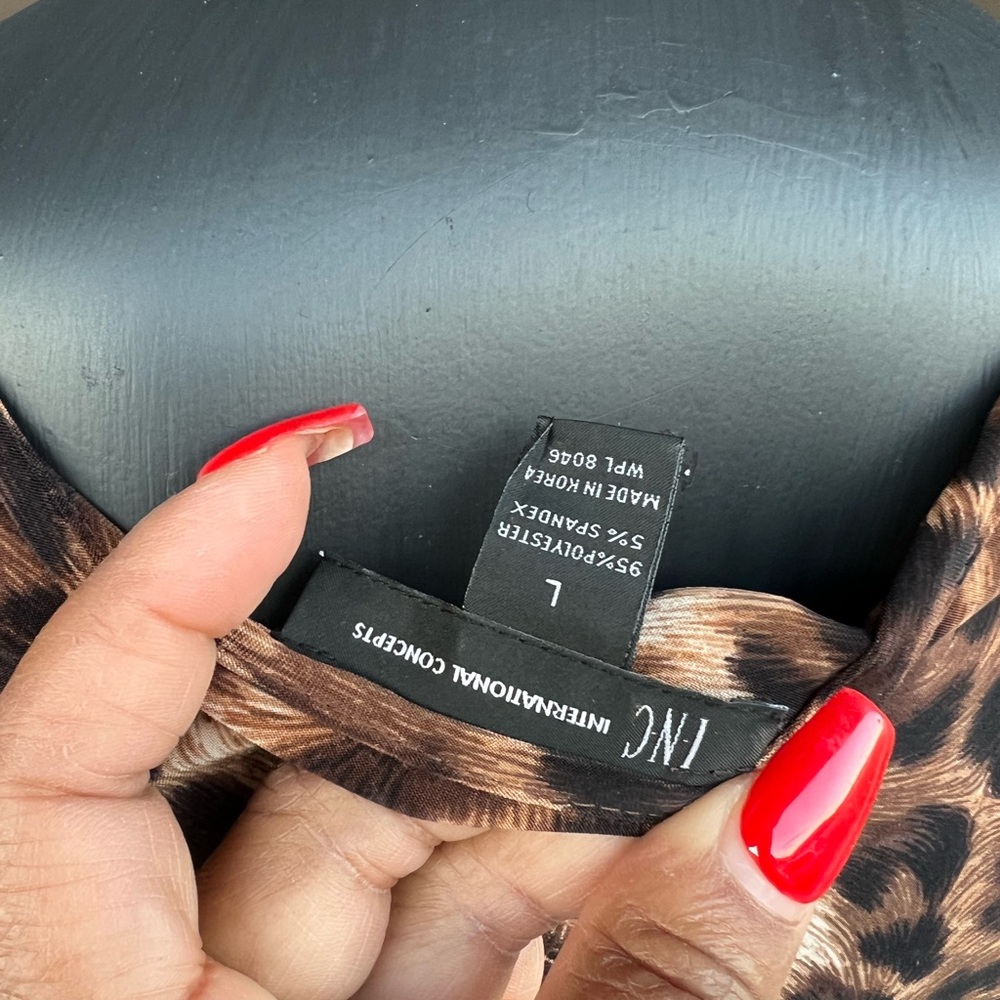 INC leopard print dress
